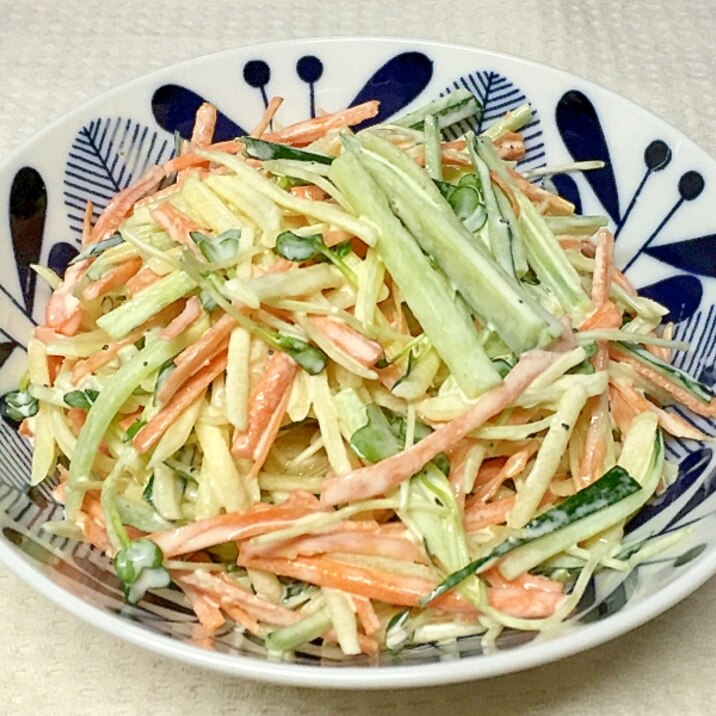 シャキシャキポテトの野菜サラダ♪